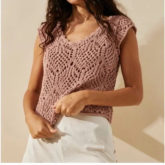 Free People Beach Alicia Fauxchet Top - Picture 1 of 10